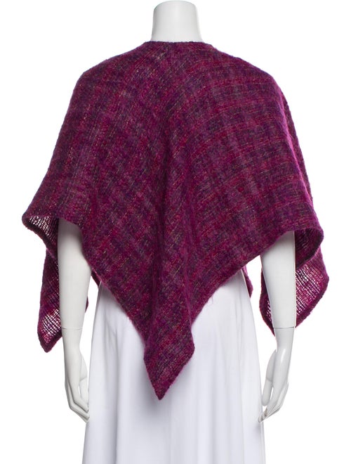 Nikos Handwoven Wool Tweed Pattern Shawl