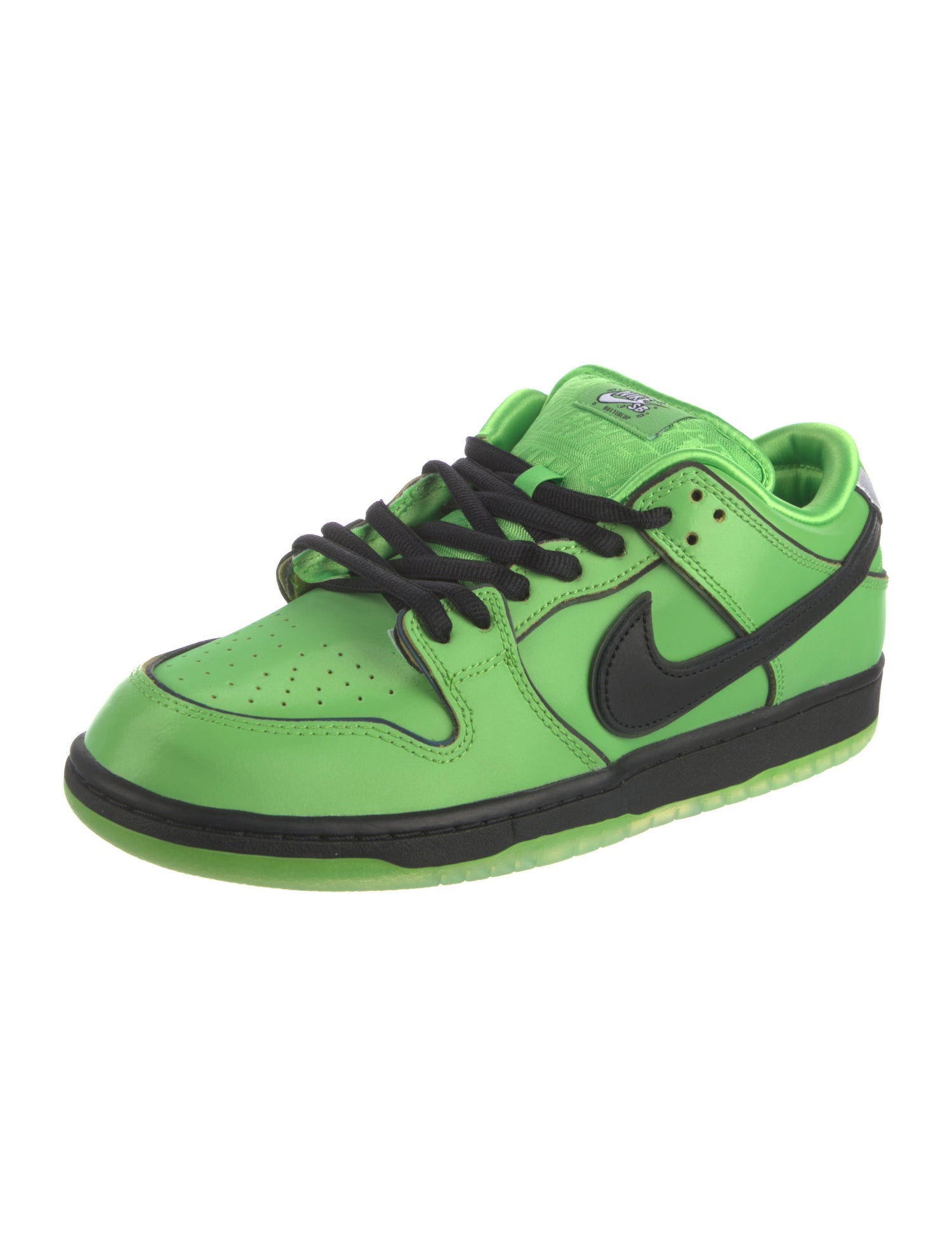 Nike SB x The Powerpuff Girls Nike SB Dunk Low The Powerpuff Girls Buttercup Sneakers