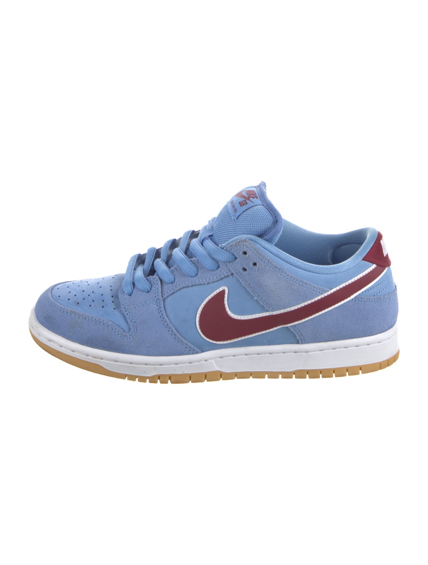 Nike SB Suede Colorblock Pattern Athletic Sneakers