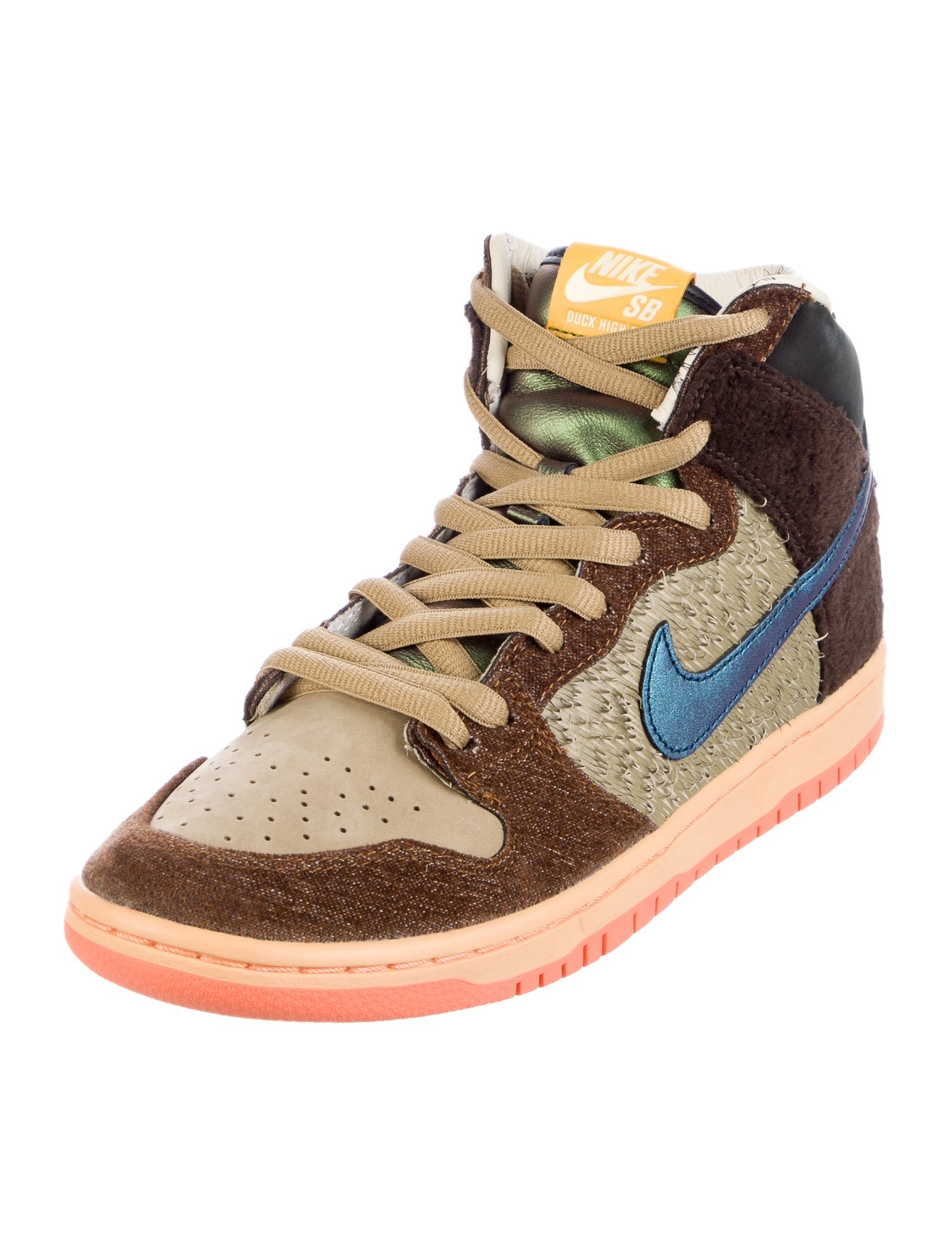 Nike SB Suede Colorblock Pattern Sneakers w/ Tags