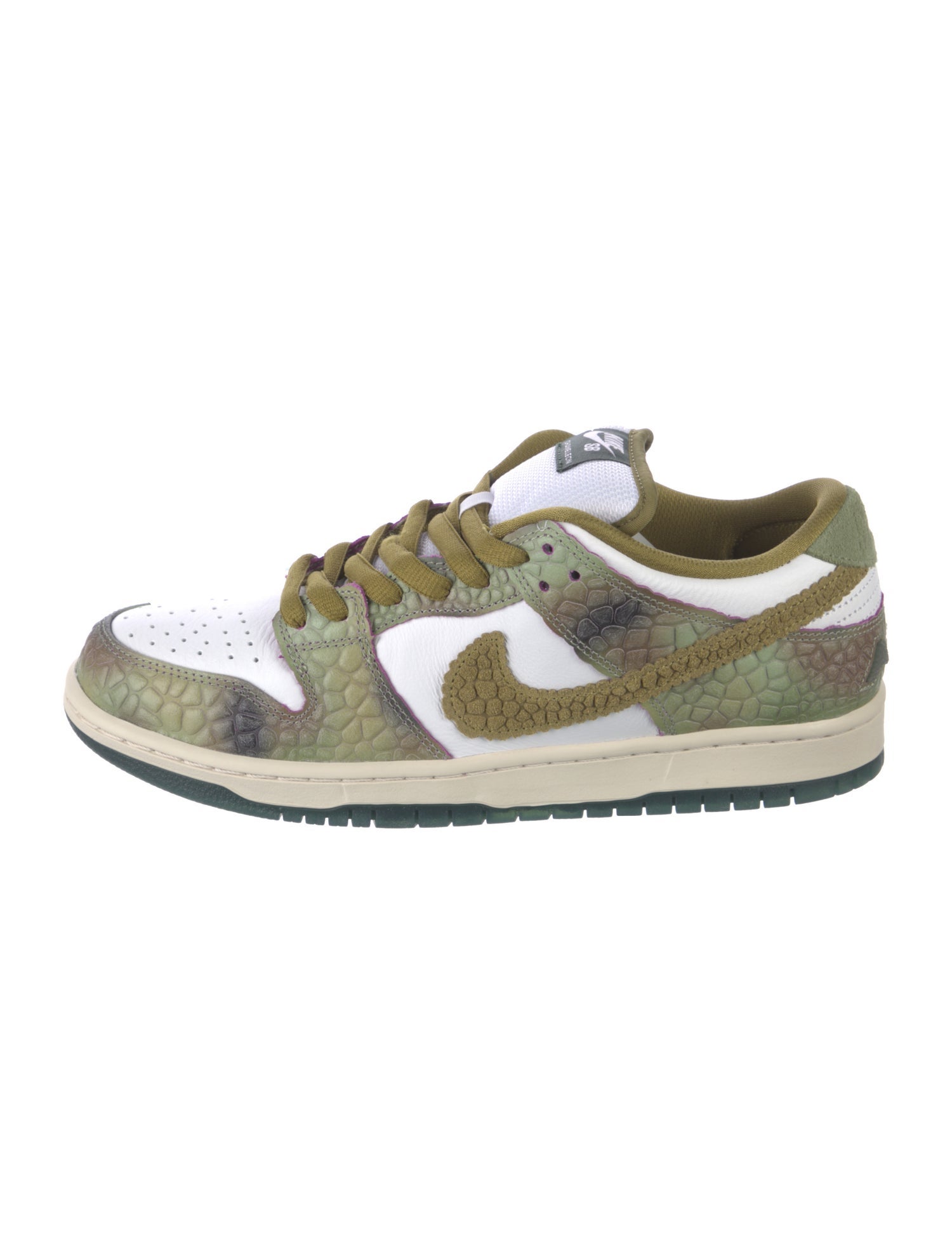 Nike SB Leather Colorblock Pattern Sneakers