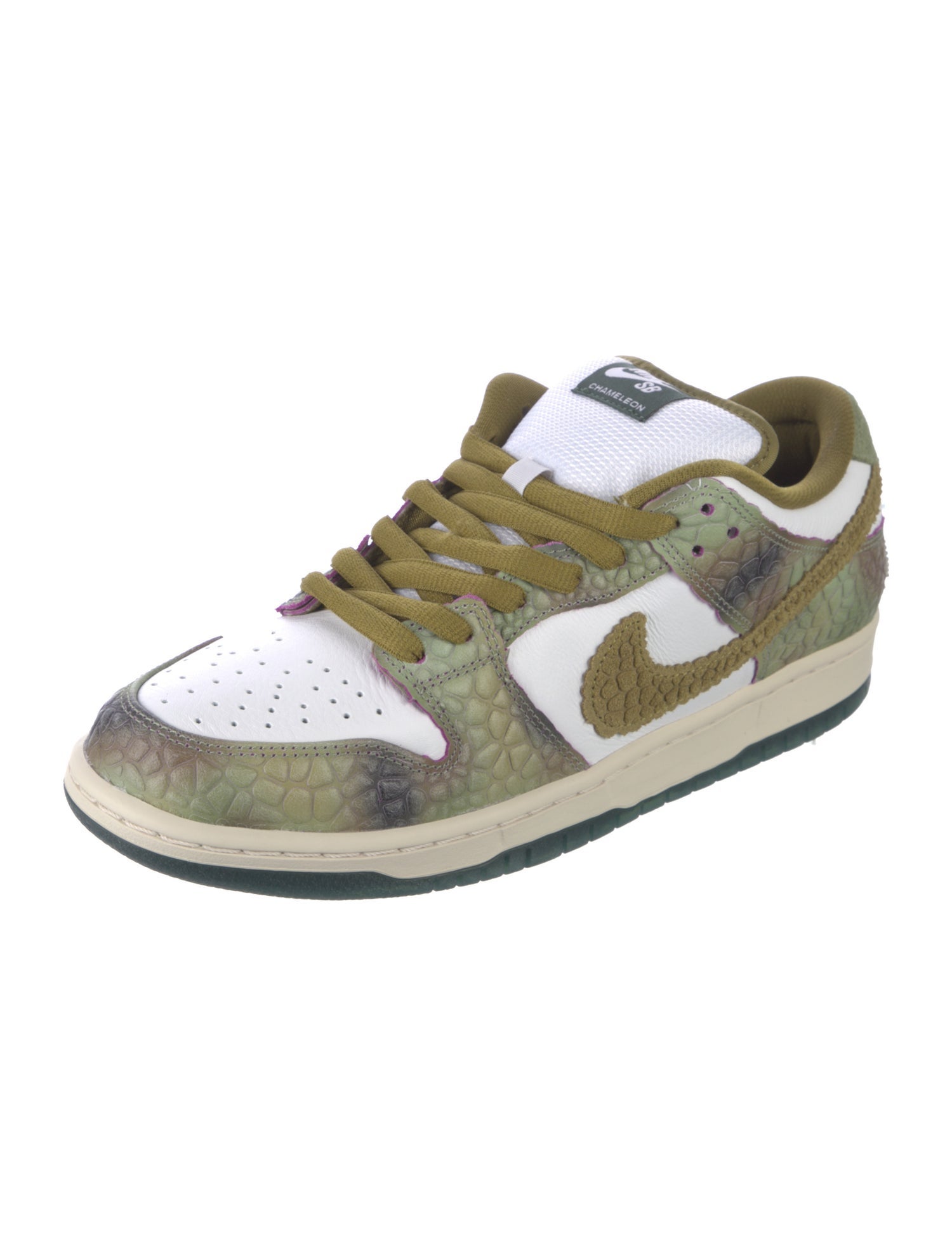 Nike SB Leather Colorblock Pattern Sneakers