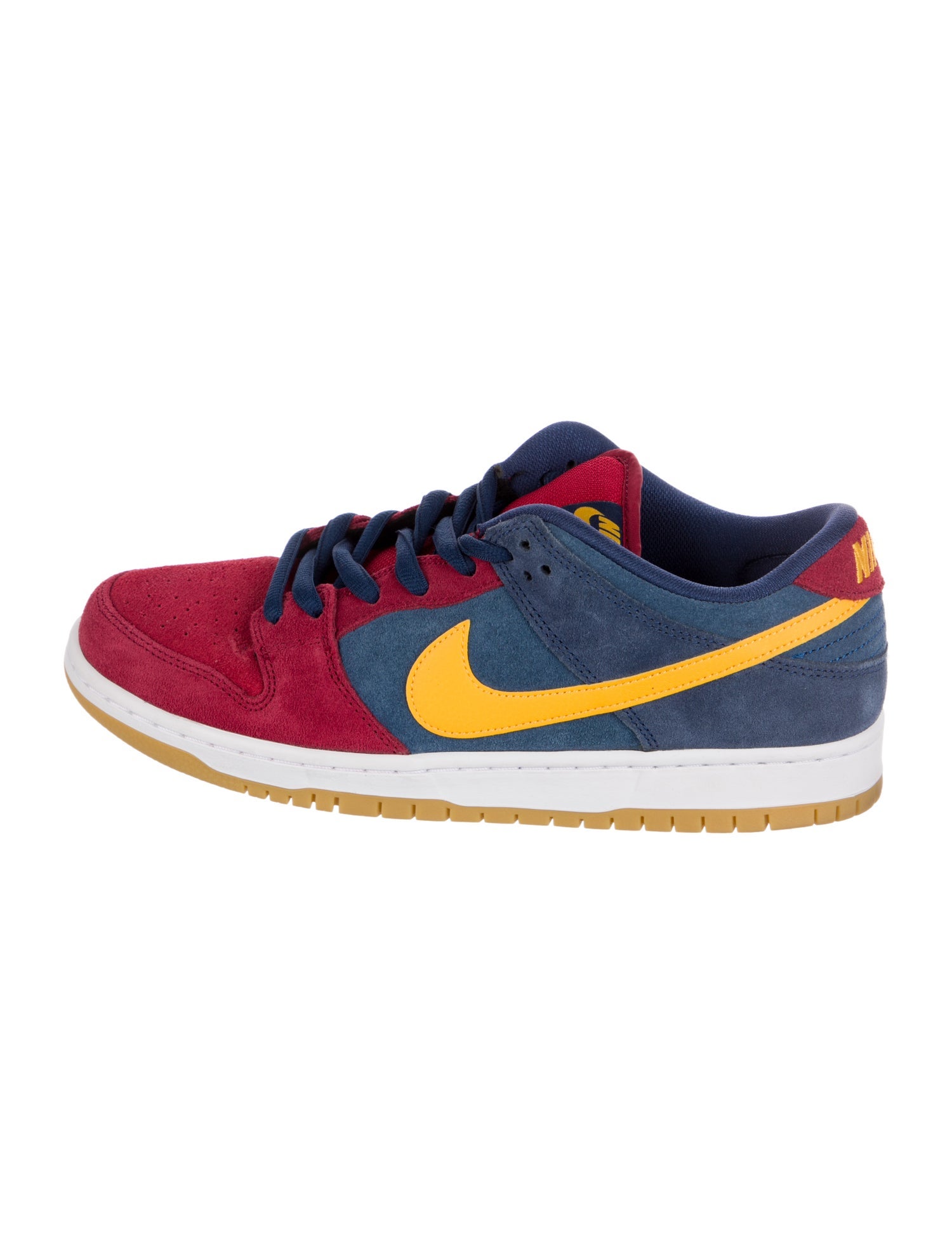 Nike SB Leather Colorblock Pattern Sneakers