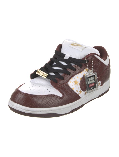 Supreme x Nike SB Dunk Low 'Stars Barkroot' Athletic Sneakers