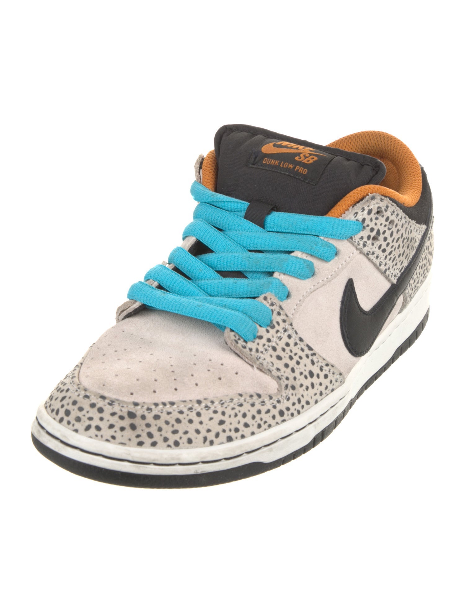 Nike SB Leather Colorblock Pattern Athletic Sneakers