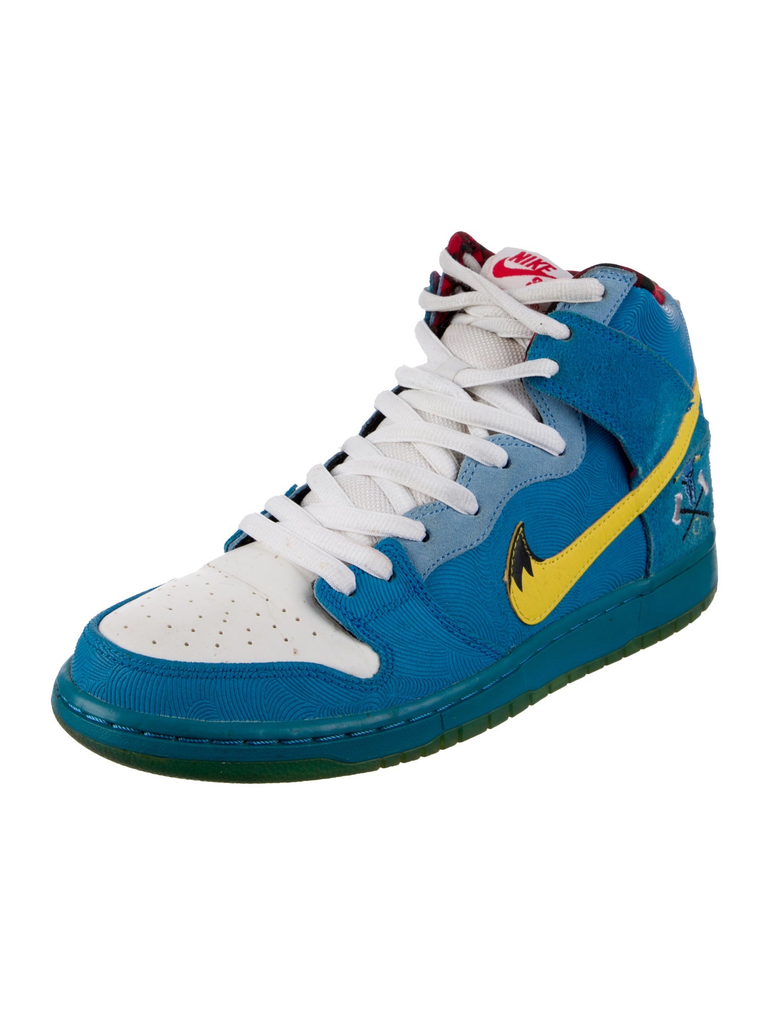 Nike SB Suede Colorblock Pattern Sneakers