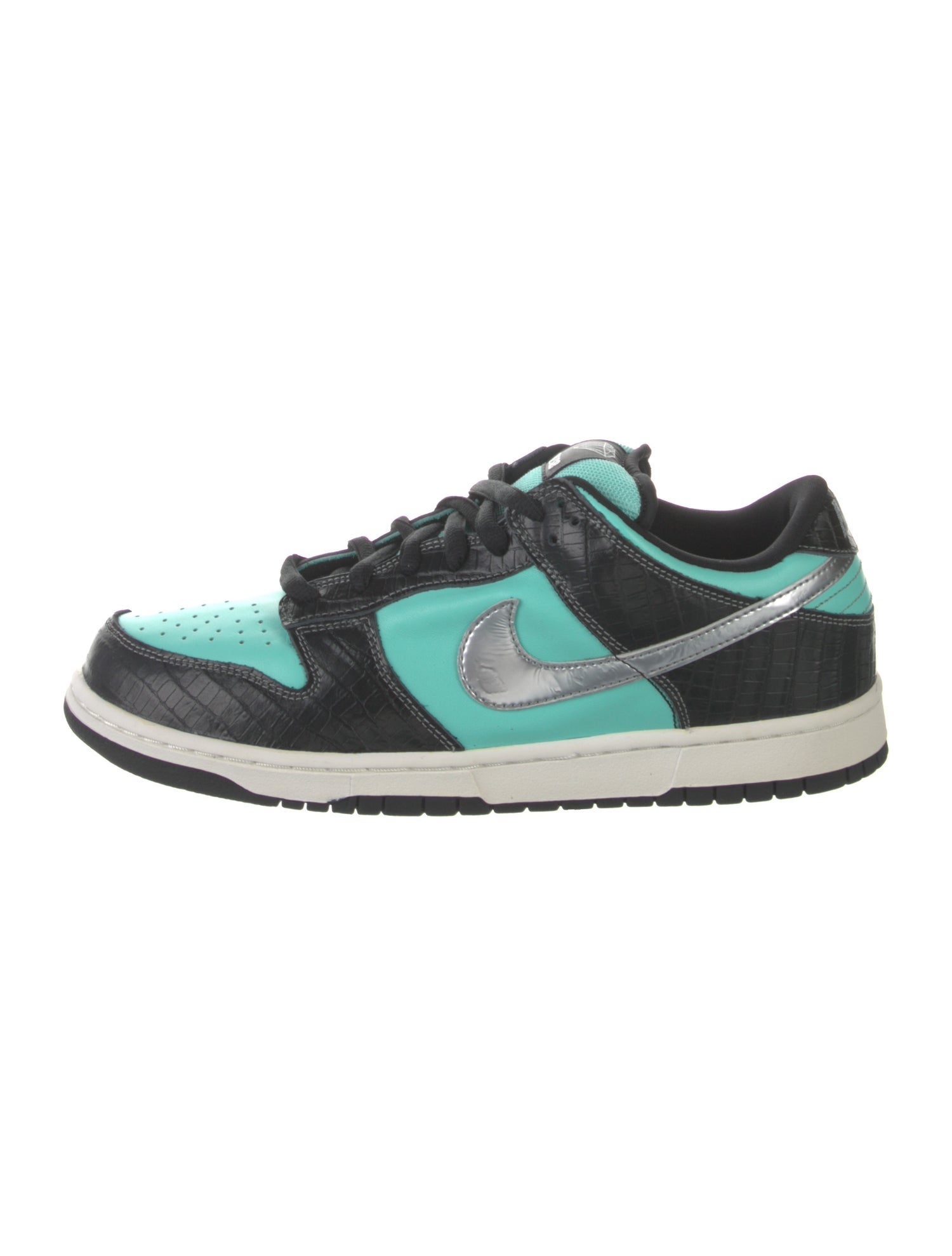 Nike SB x Diamond Supply Co. Leather Colorblock Pattern Sneakers