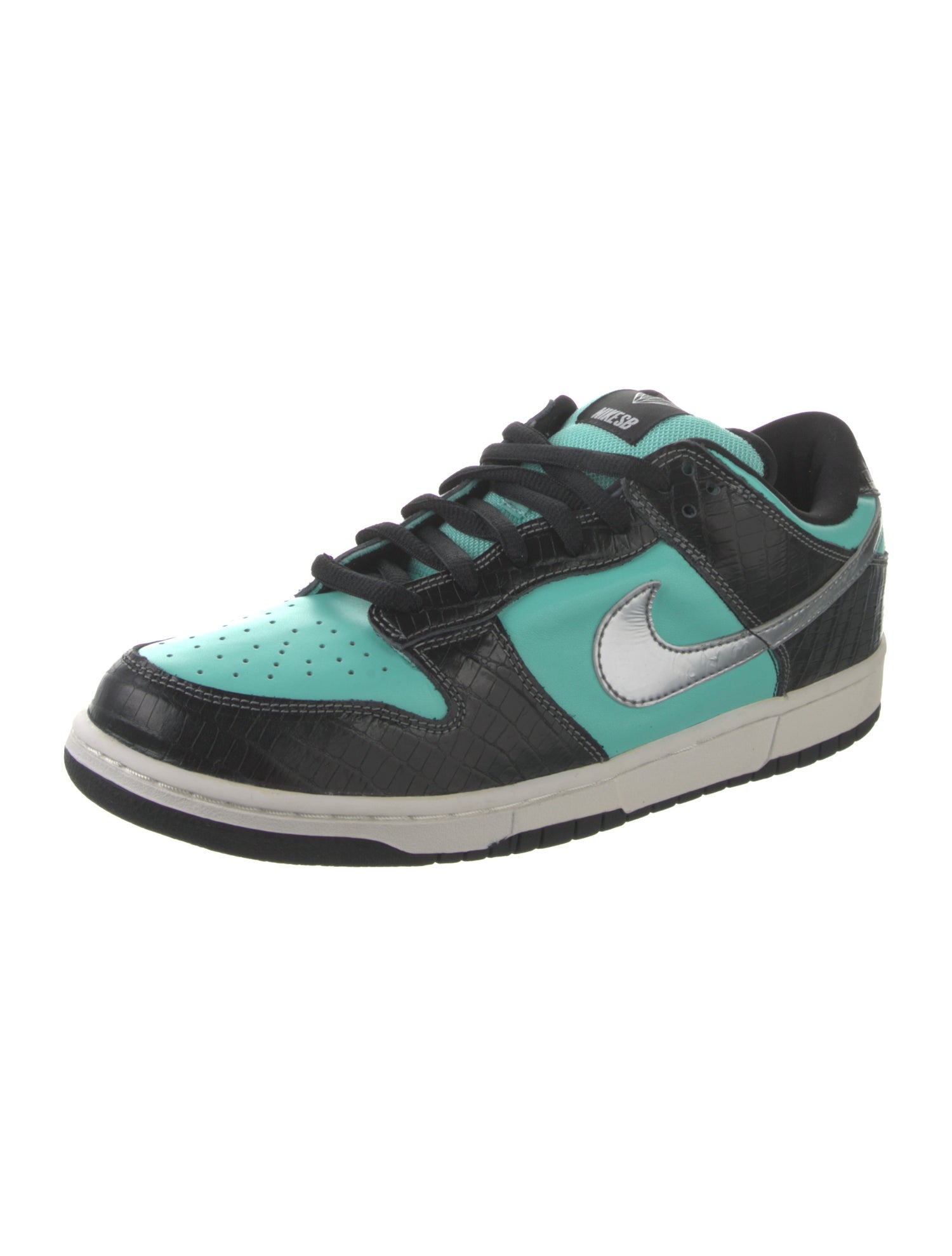 Nike SB x Diamond Supply Co. Leather Colorblock Pattern Sneakers