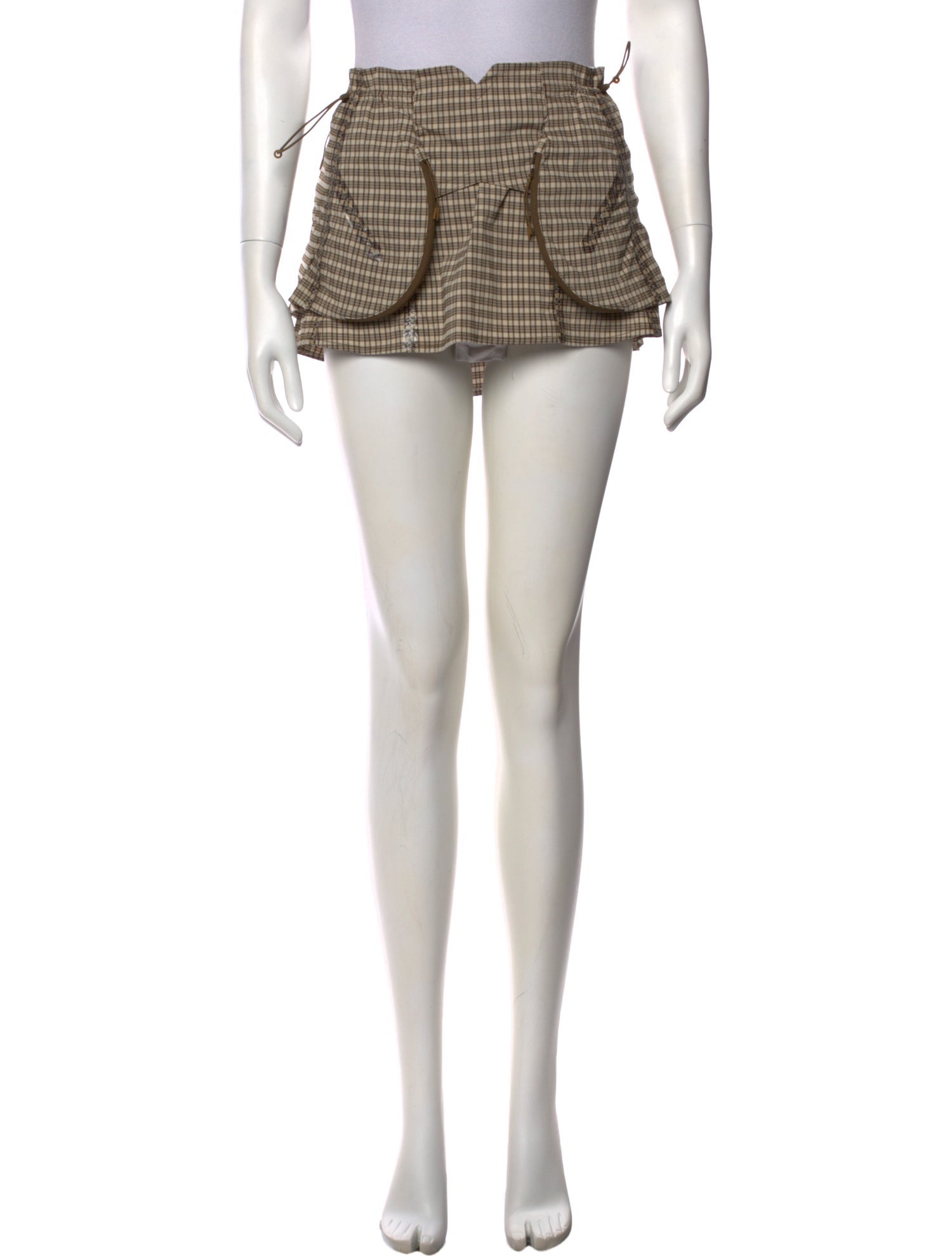 Nike x KNWLS Plaid Print Mini Skirt