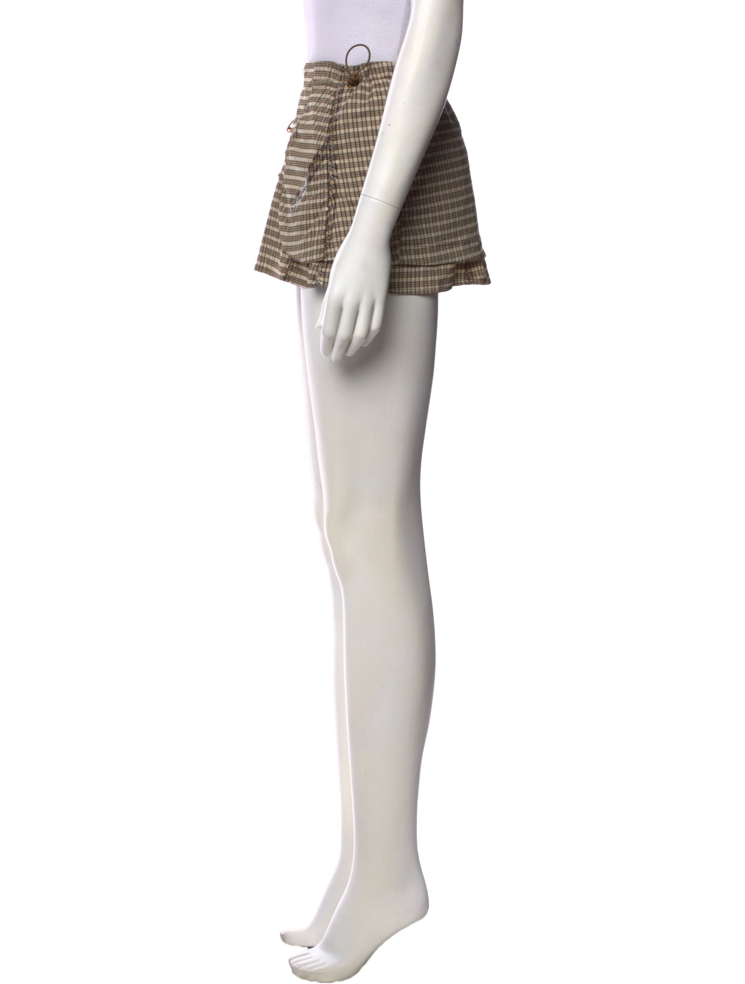 Nike x KNWLS Plaid Print Mini Skirt