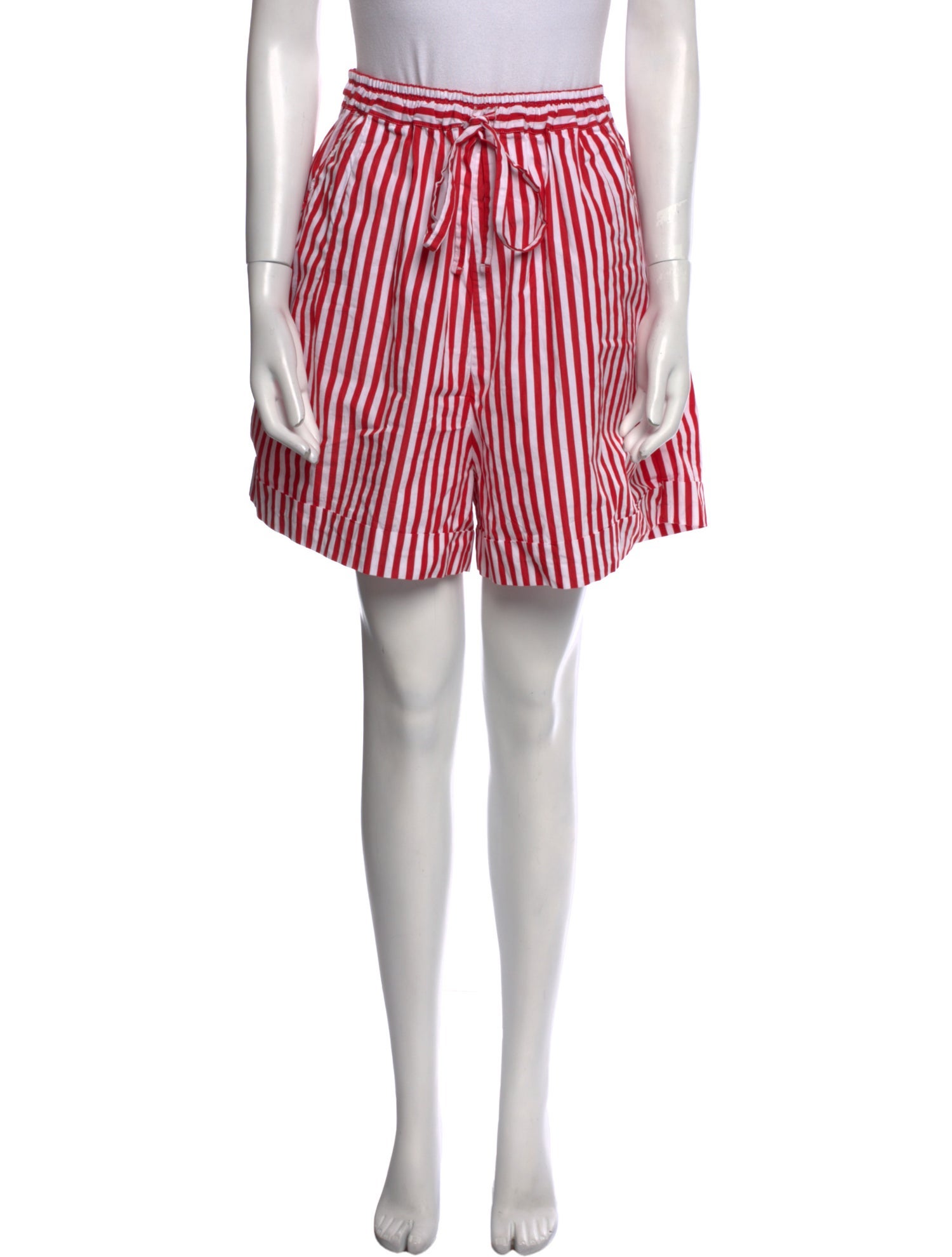 NITTO Striped Knee-Length Shorts