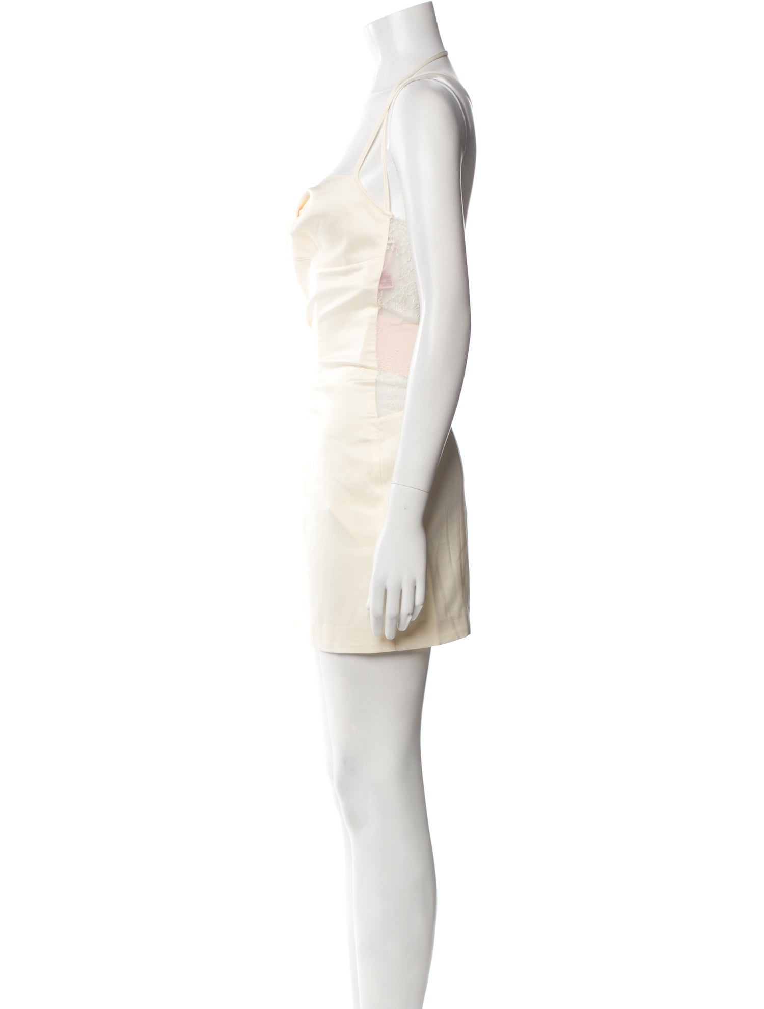 Nana Jacqueline Square Neckline Mini Dress