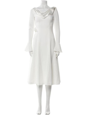 Nana Jacqueline Cowl Neck Midi Length Dress