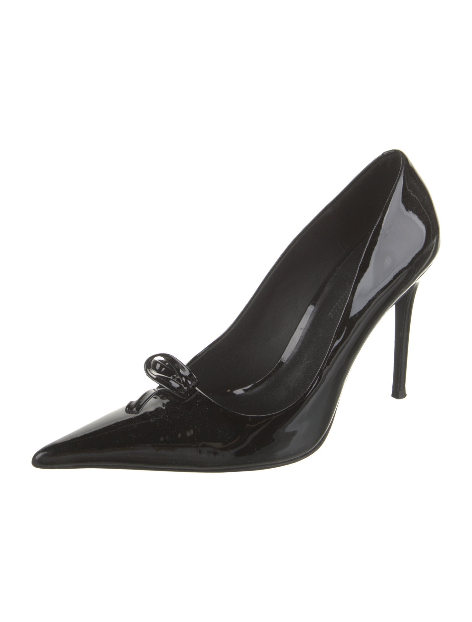 Nana Jacqueline Patent Leather Bow Accents Pumps