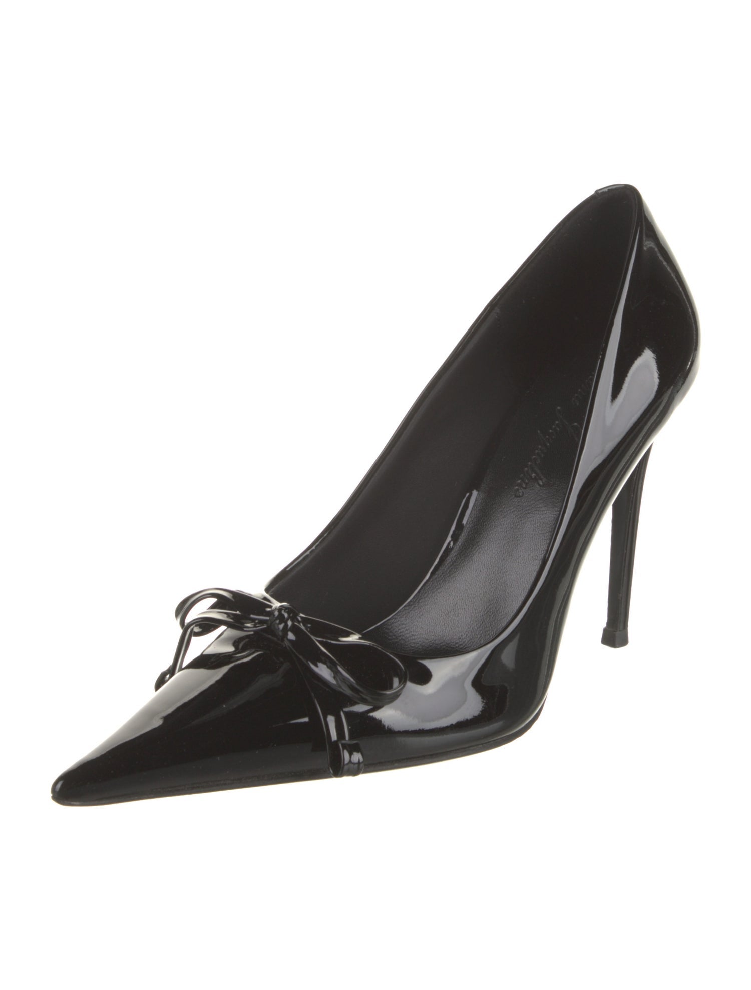Nana Jacqueline Patent Leather Bow Accents Pumps