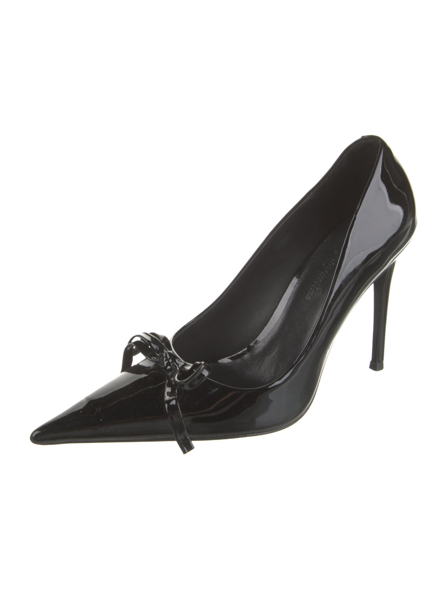 Nana Jacqueline Patent Leather Bow Accents Pumps