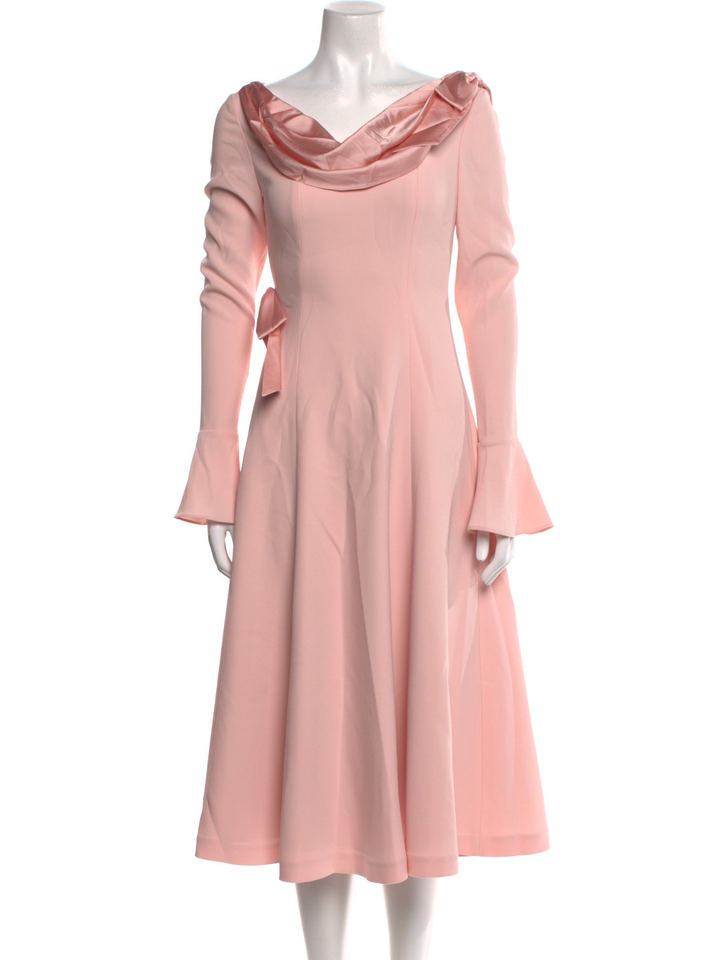 Nana Jacqueline Cowl Neck Midi Length Dress