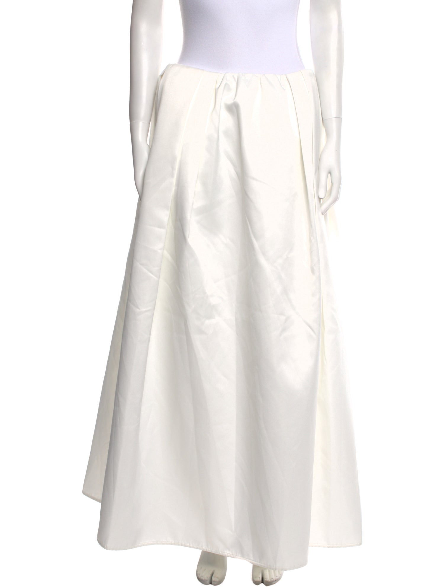 Nana Jacqueline Pleated Accents Midi Length Skirt