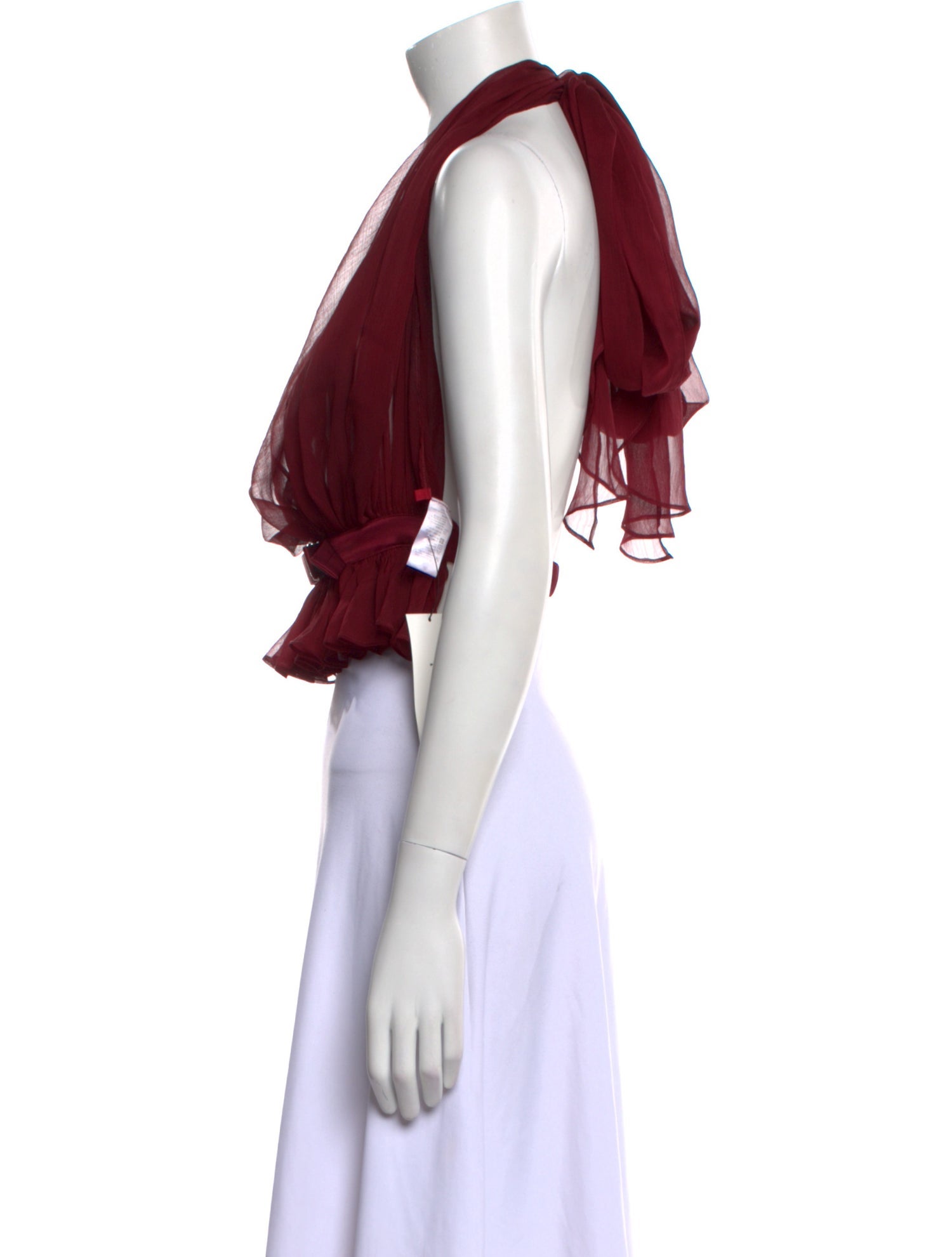 Nana Jacqueline V-Neck Sleeveless Crop Top