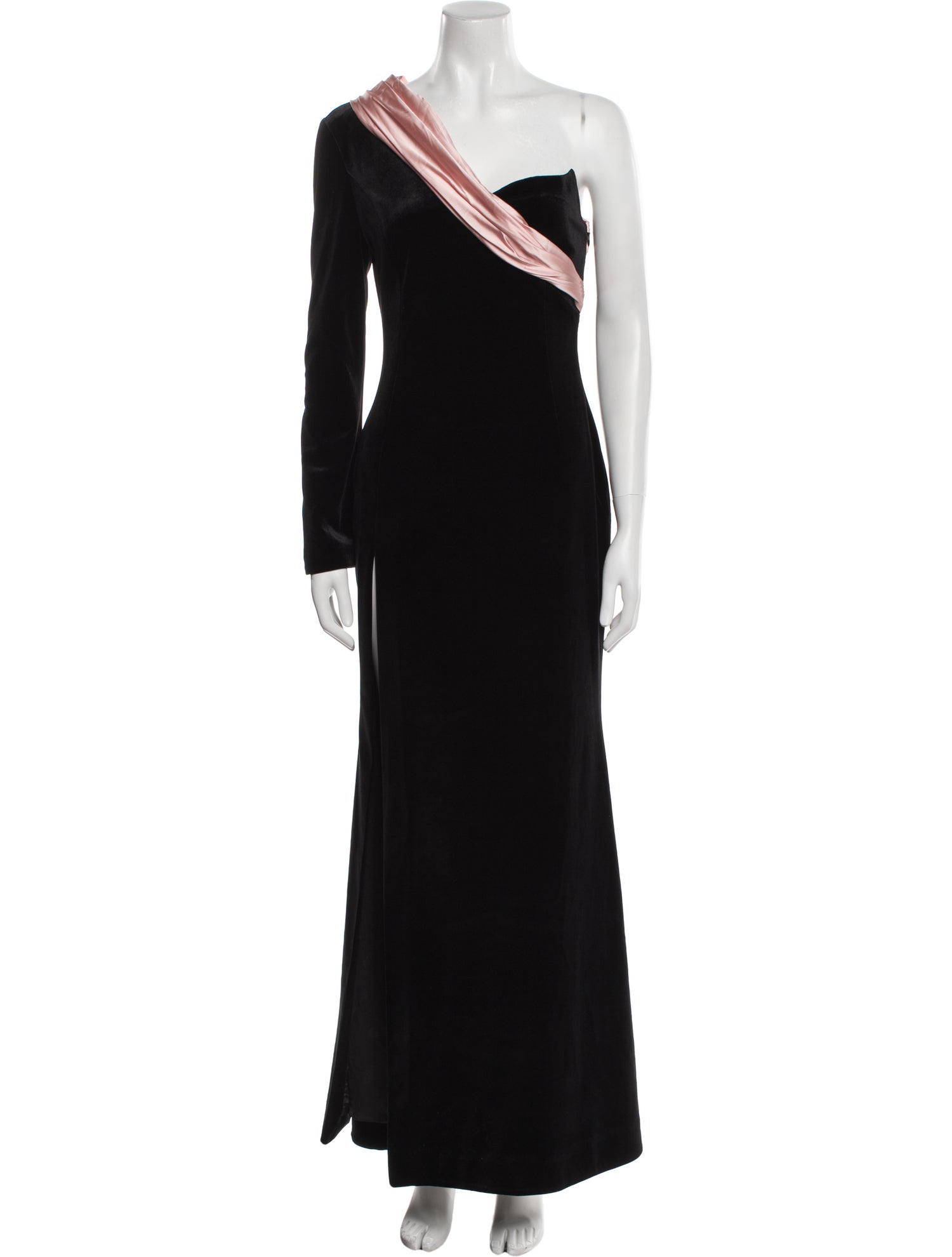 Nana Jacqueline One-Shoulder Long Dress w/ Tags