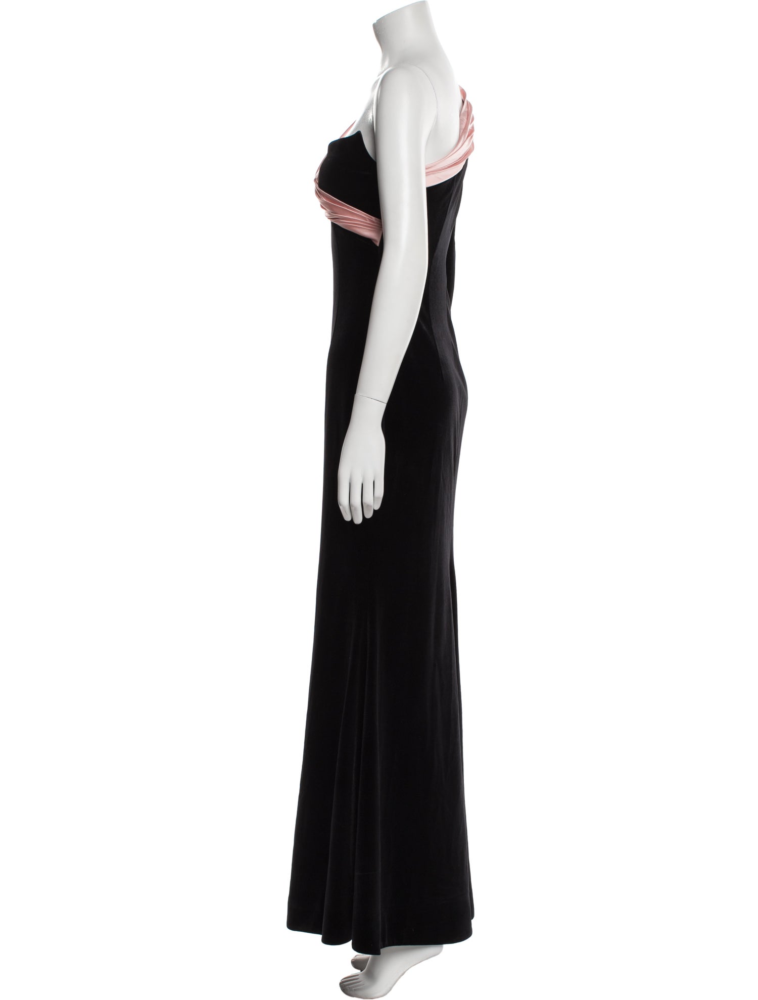 Nana Jacqueline One-Shoulder Long Dress w/ Tags