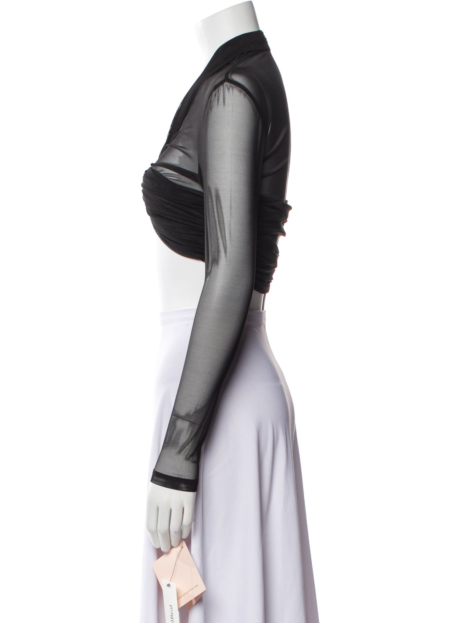 Nana Jacqueline V-Neck Long Sleeve Crop Top w/ Tags