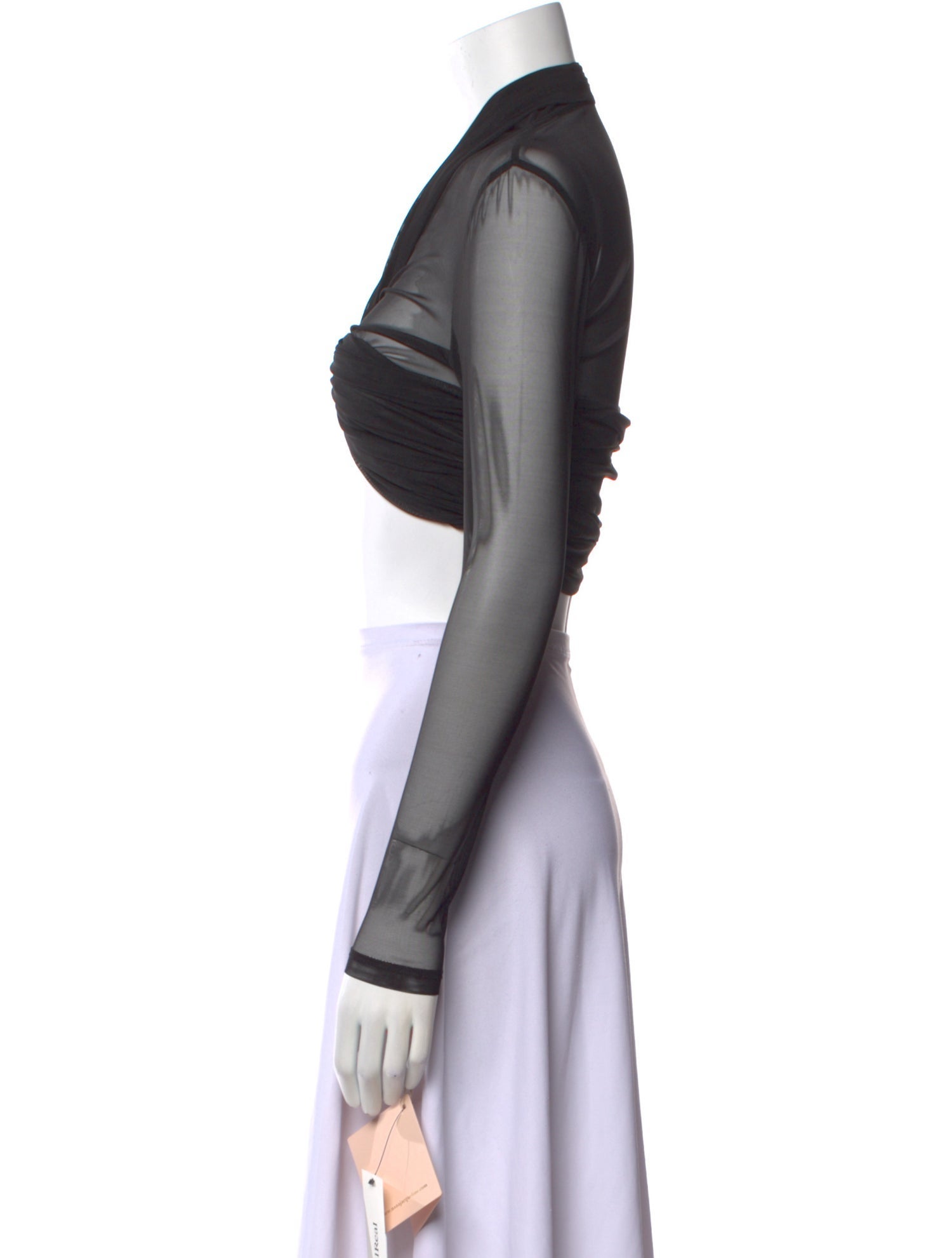 Nana Jacqueline V-Neck Long Sleeve Crop Top w/ Tags