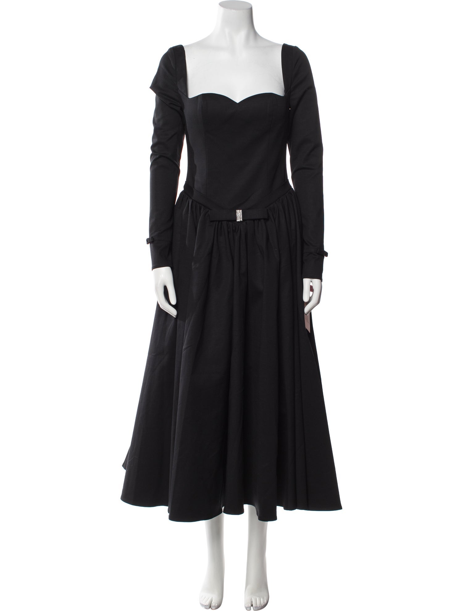 Nana Jacqueline Square Neckline Long Dress