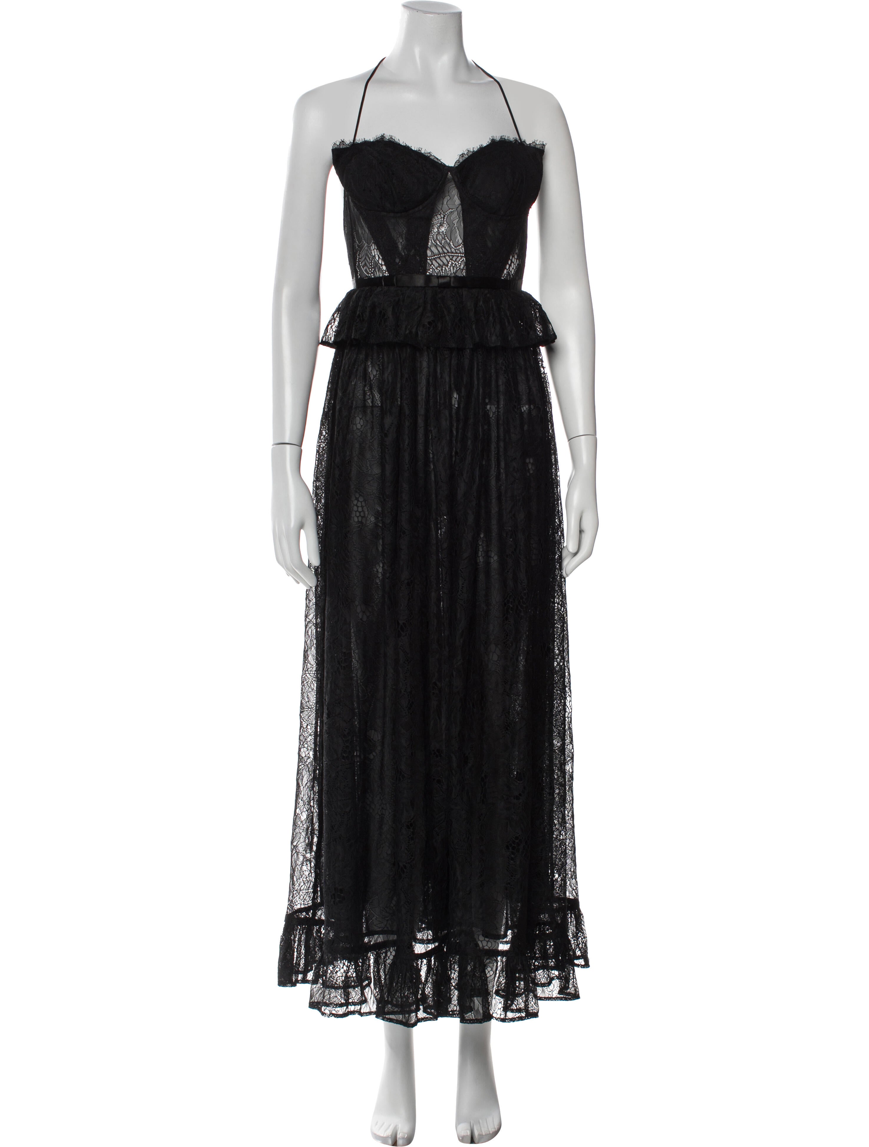 Nana Jacqueline Square Neckline Long Dress