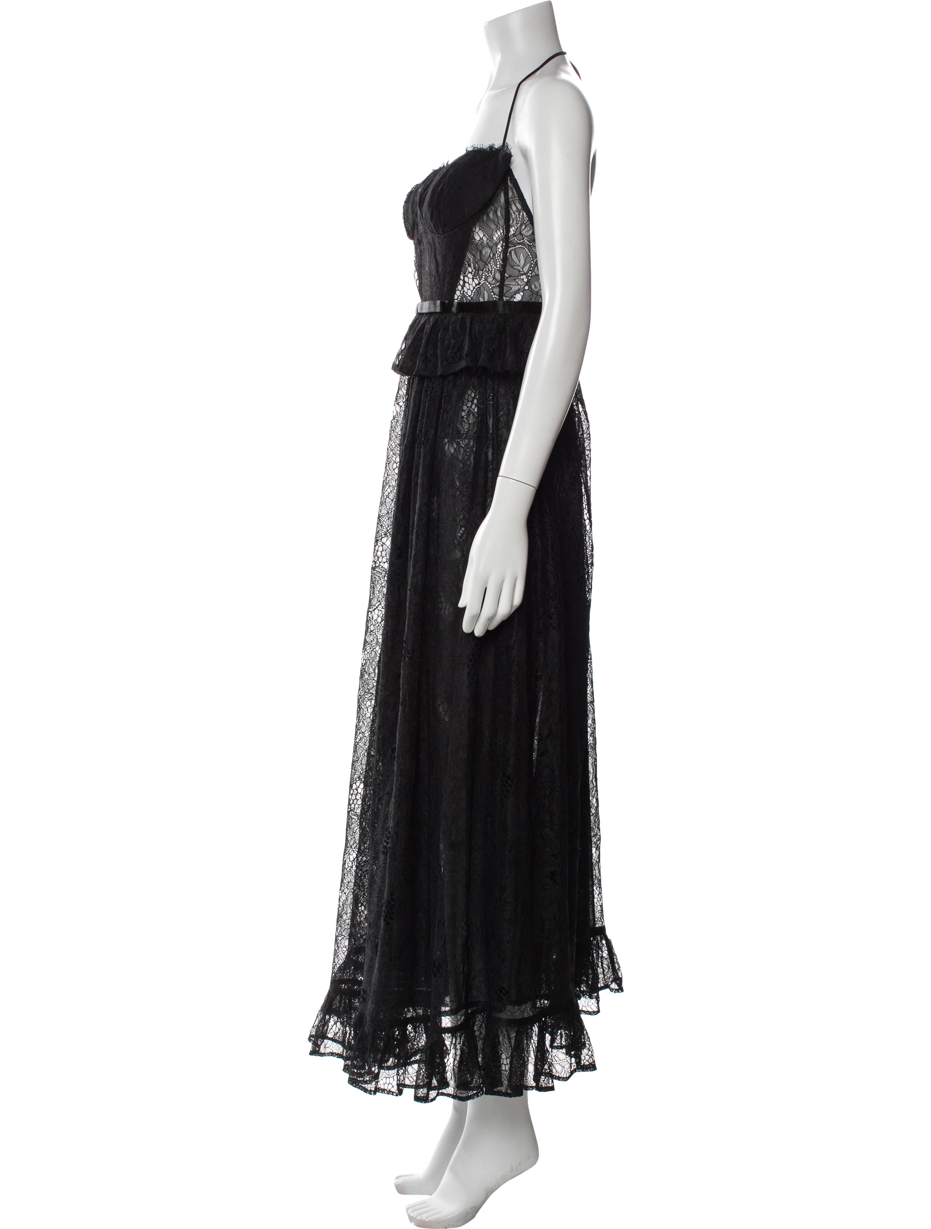 Nana Jacqueline Square Neckline Long Dress