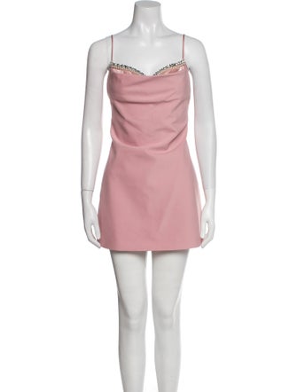 Nana Jacqueline Square Neckline Mini Dress