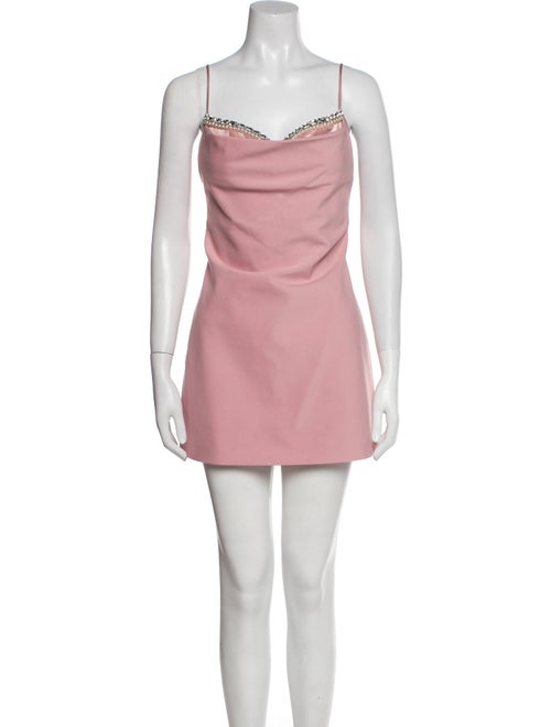 Nana Jacqueline Square Neckline Mini Dress