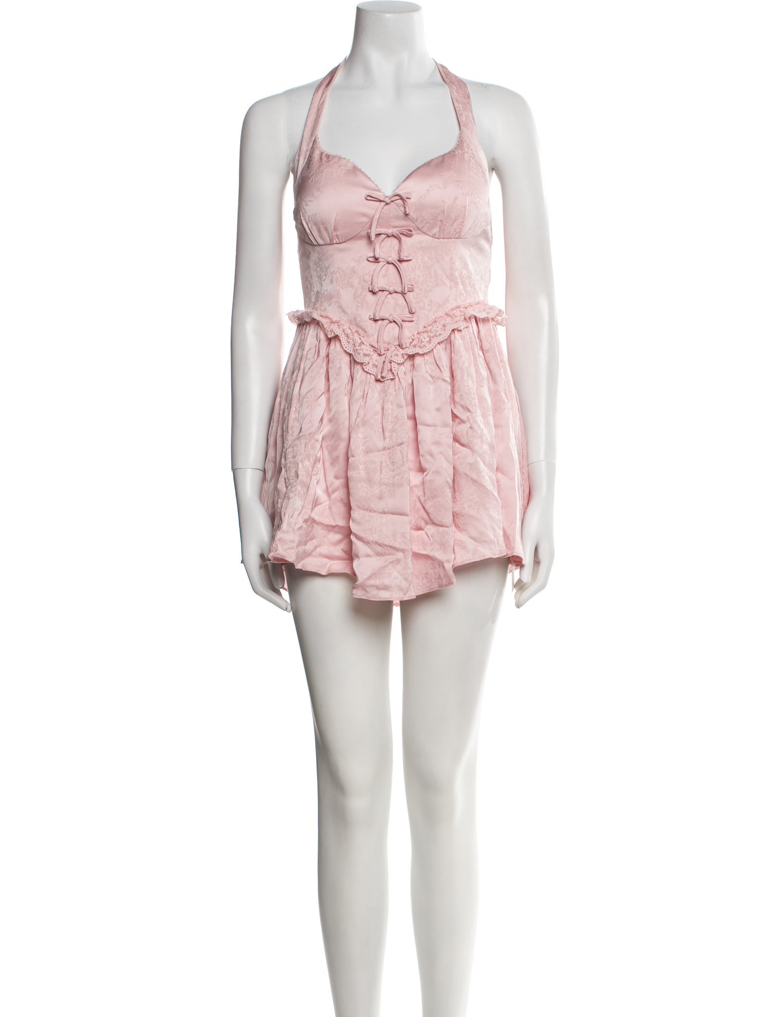 Nana Jacqueline Halterneck Mini Dress