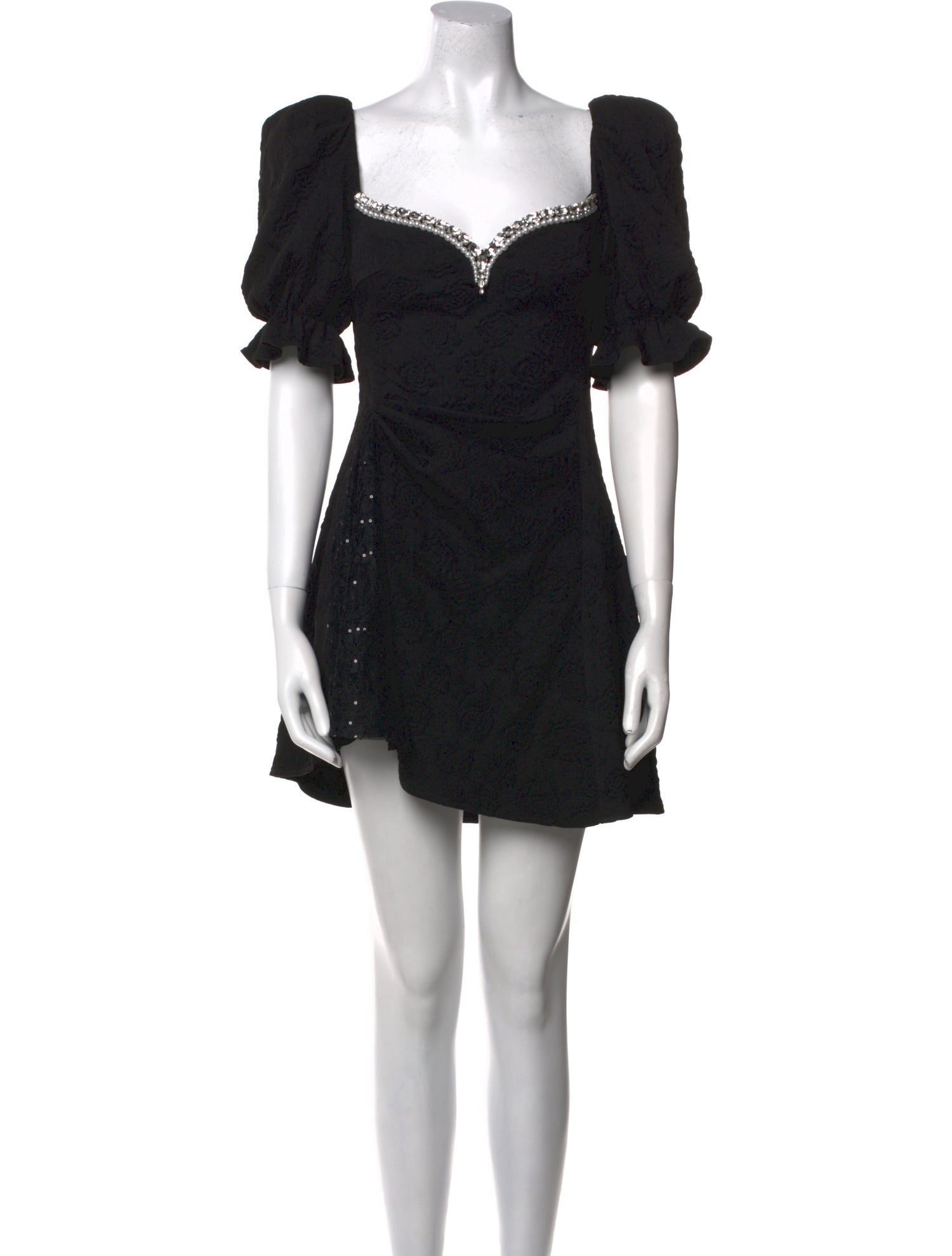 Nana Jacqueline Square Neckline Mini Dress