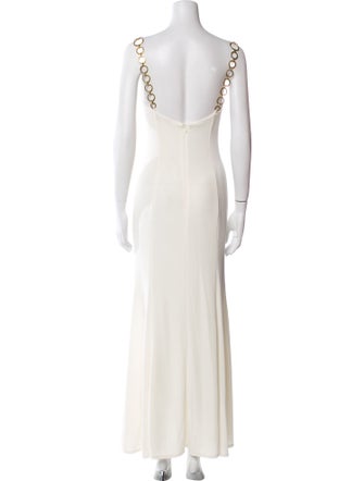 Nana Jacqueline Square Neckline Long Dress