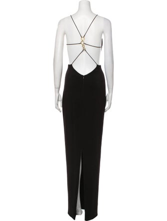 Nana Jacqueline V-Neck Long Dress