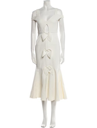 Nicola Finetti Off-The-Shoulder Long Dress