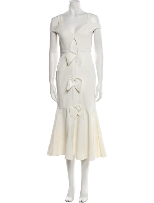 Nicola Finetti Off-The-Shoulder Long Dress