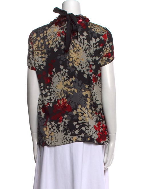 Nicola Finetti Silk Floral Print Blouse