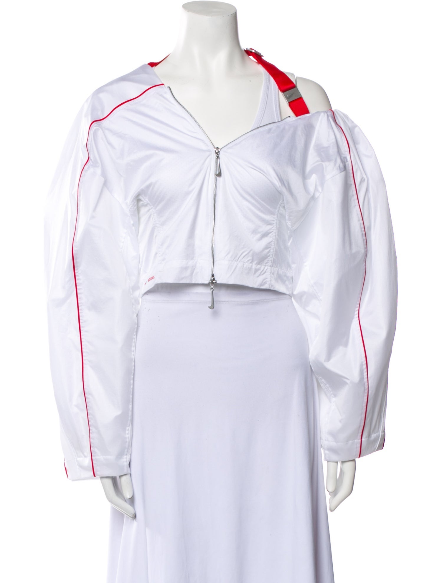 Nike x Jacquemus Nylon Striped Biker Jacket