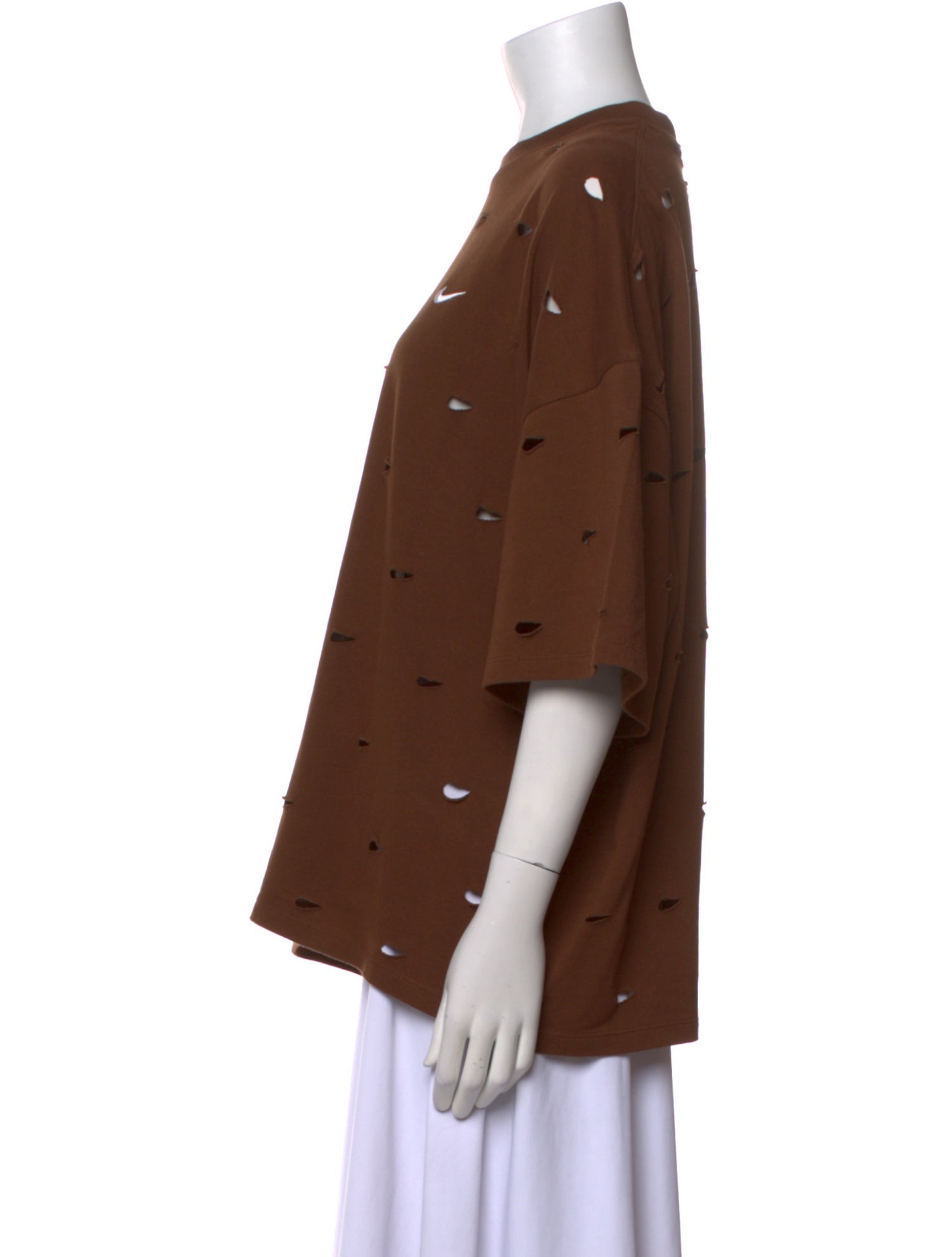 Nike x Jacquemus Swoosh Crew Neck Button-Up Top