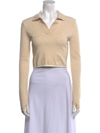 Nike x Jacquemus V-Neck Long Sleeve Crop Top