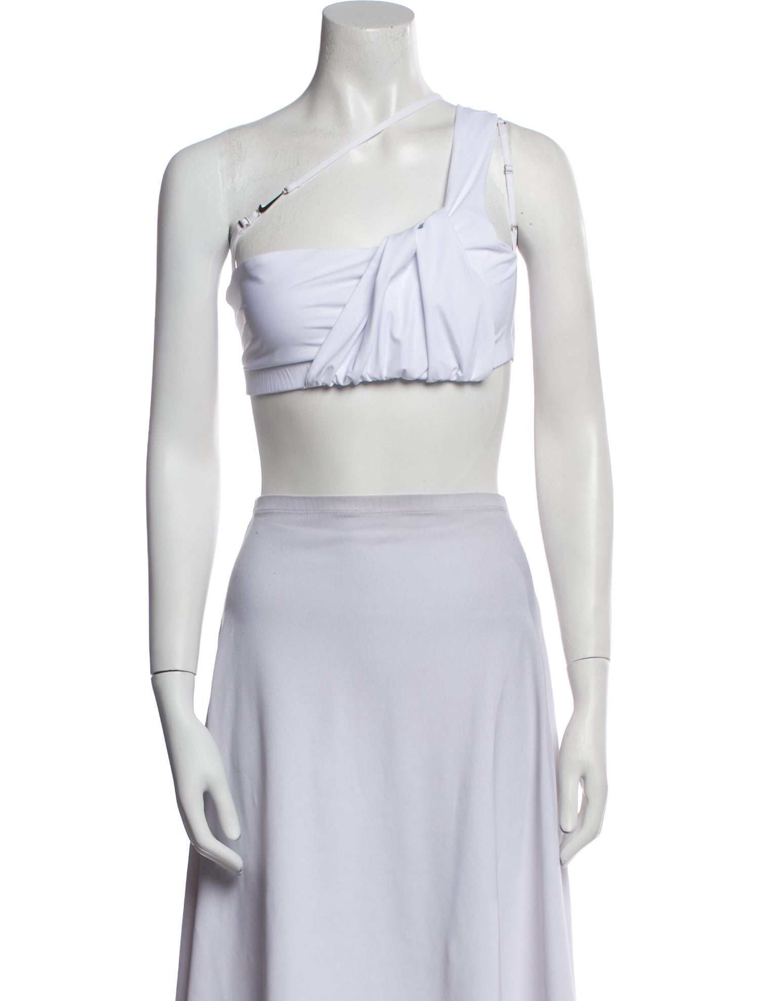 Nike x Jacquemus Nylon One-Shoulder Crop Top