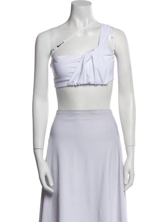 Nike x Jacquemus Nylon One-Shoulder Crop Top