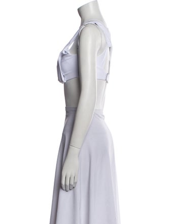 Nike x Jacquemus Nylon One-Shoulder Crop Top