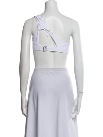 Nike x Jacquemus Nylon One-Shoulder Crop Top