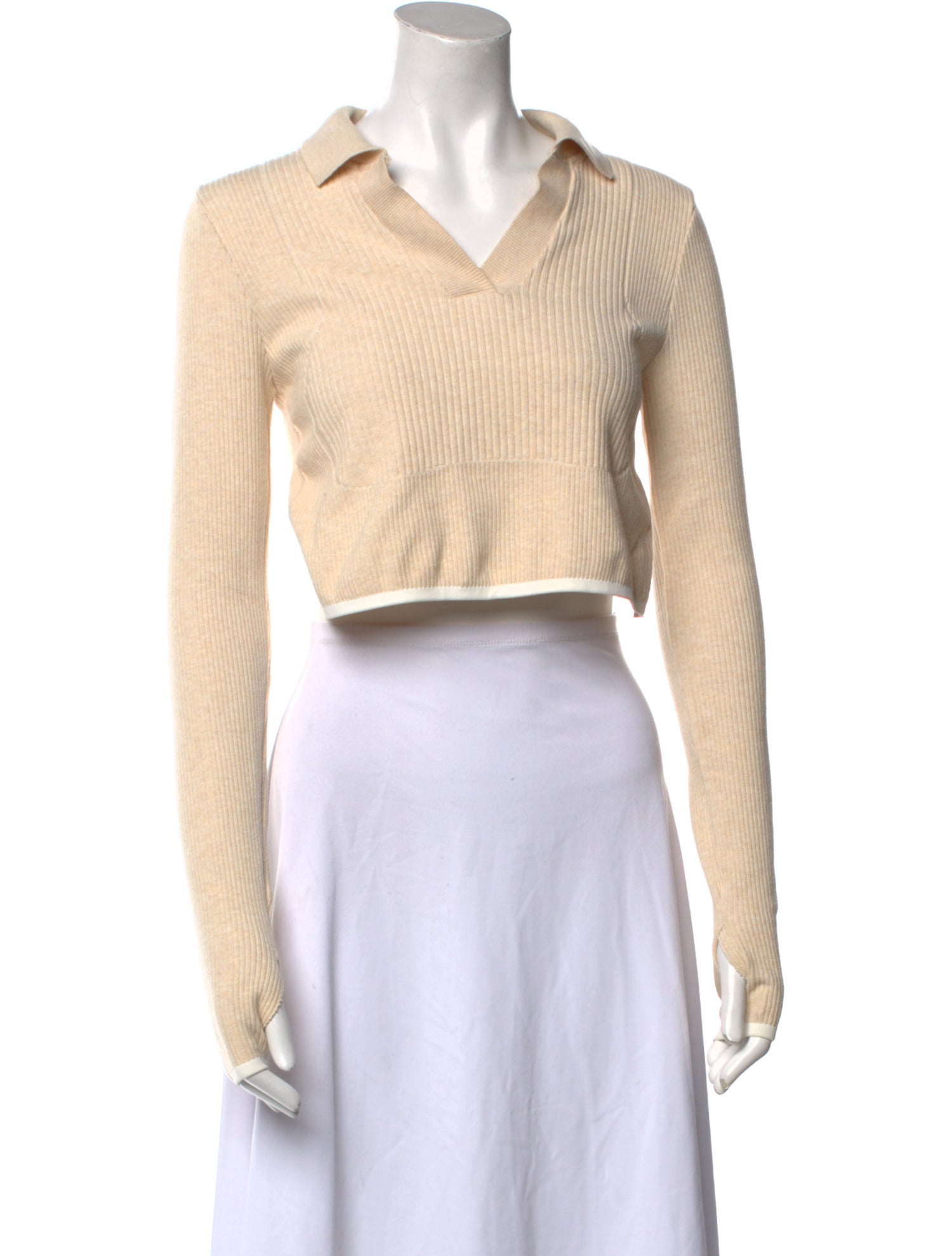 Nike x Jacquemus V-Neck Long Sleeve Crop Top