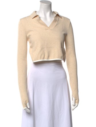 Nike x Jacquemus V-Neck Long Sleeve Crop Top