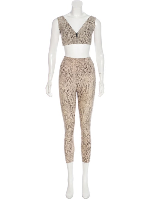 Norma Kamali Animal Print Pantsuit