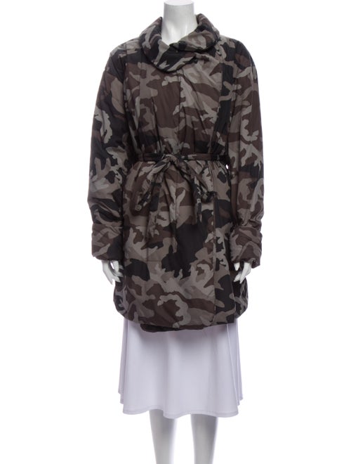 Norma Kamali Printed Parka Grey